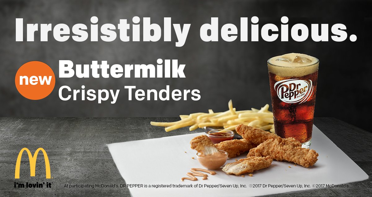 Say it with us: 
Buttermilk
Crispy
Tenders
Back in restaurants today!