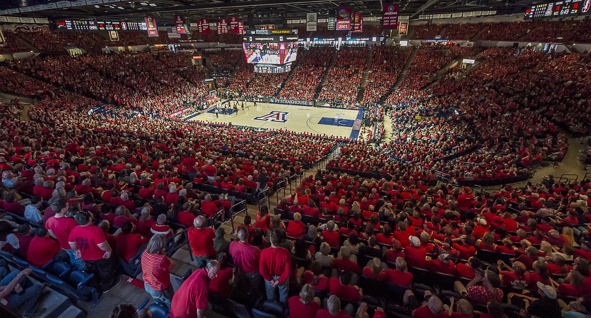 ArizonaMBB's tweet image. Reminder to all fans attending our game on Saturday to wear RED! #RedOut #APlayersProgram #BearDown