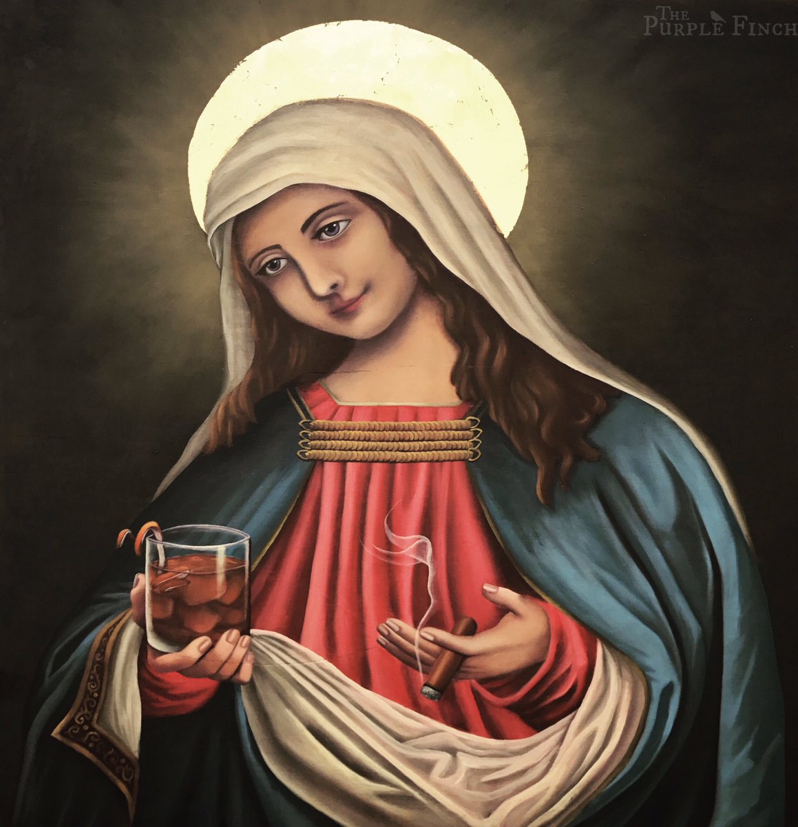 PurpleFinchUK's tweet image. My 2017 spin on an icon... would be interesting to hear the story from her perspective. #art