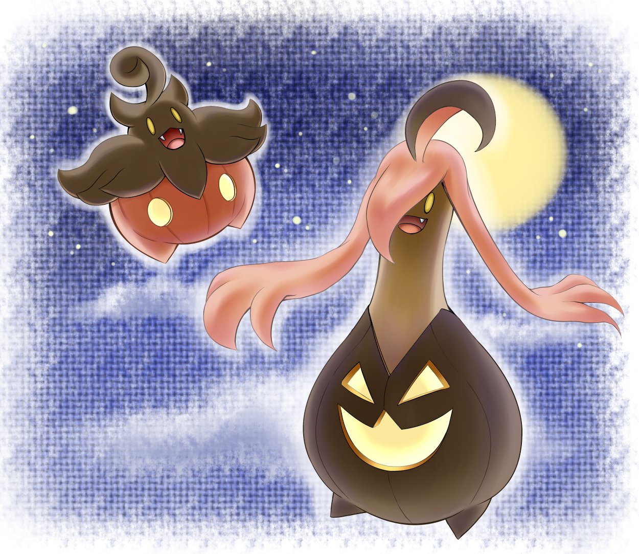 ボンド ポケモン バケッチャ パンプジン ２ ３年前ぐらいに描いた２匹 声可愛す T Co Hniijvt8nu Twitter