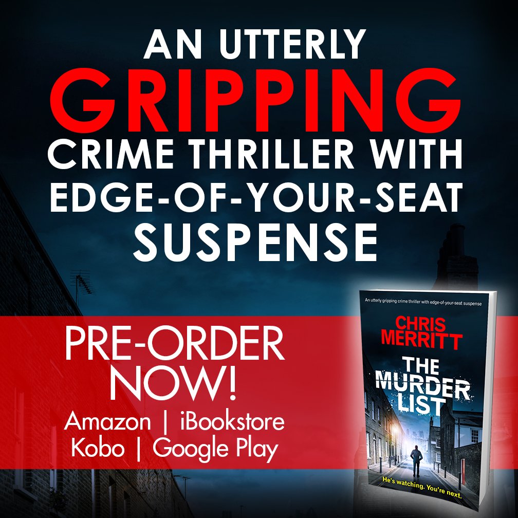 bookouture's tweet photo. We are ever so excited to reveal the cover for @DrCJMerritt THE MURDER LIST: An utterly gripping crime thriller with edge-of-your-seat suspense (Detective Zac Boateng Book 1) 
Out 21/03/18. Pre order your copy here:
🇬🇧 UK  https://t.co/YUEs57z5MT
🇺🇸 US https://t.co/3HR61Uys4Y https://t.co/RtZLsQaGJG