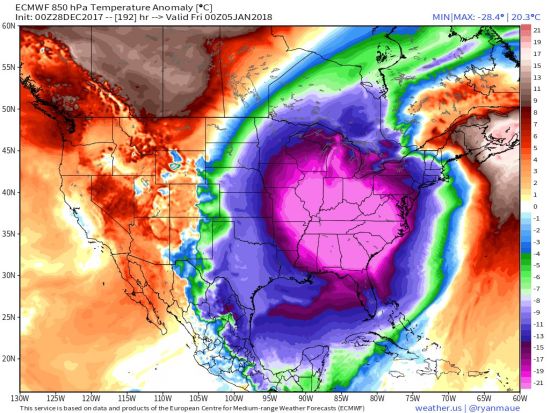 janvissersweer's tweet image. Koudegolf VS van de laatste dagen krijgt vervolg: rond de jaarwisseling en volgende week nog extremer!! janvissersweer.nl/buitenland
