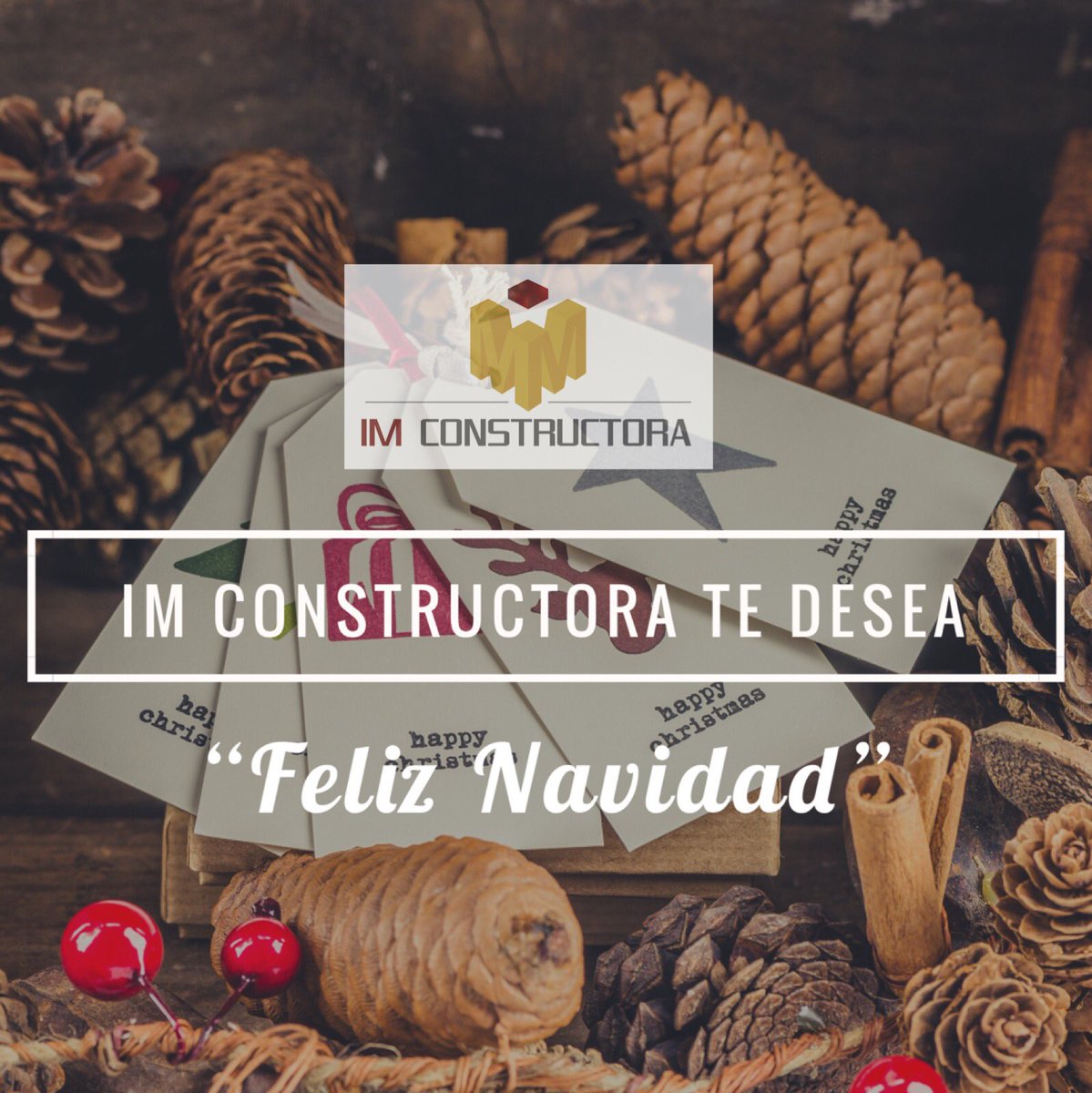 ImConstructora's tweet photo. IM Constructora te acompaña siempre y te desea unas felices fiestas 🎄 https://t.co/bKNSf4cGad