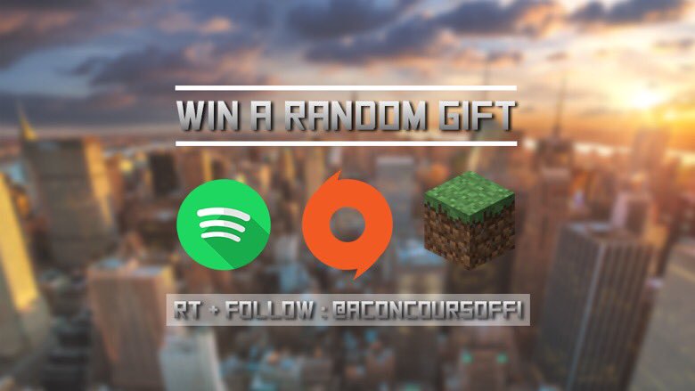 AConcoursOffi's tweet photo. 🎁 CONTEST 🎁

✅ WIN A RANDOM GIFT !

➡️ RT &amp; FOLLOW

✓ @AConcoursOffi
✓ @FConcoursOffi 

🔰 DRAW : 15RT 🔰 https://t.co/TFIhl4l2mh