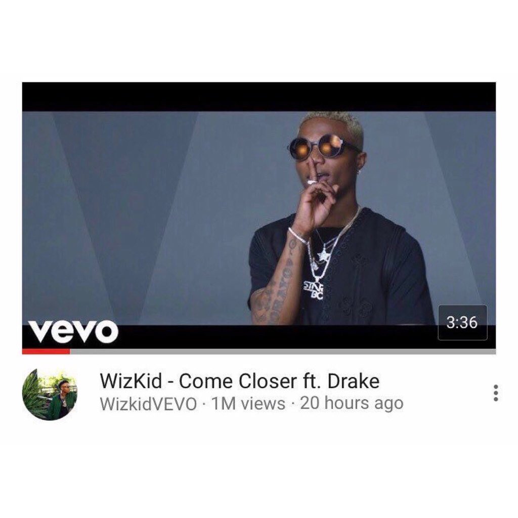 The official music video for “Come Closer” received 1 million views in 20 hours. It became the fastest music video by a Nigerian artist to do so.