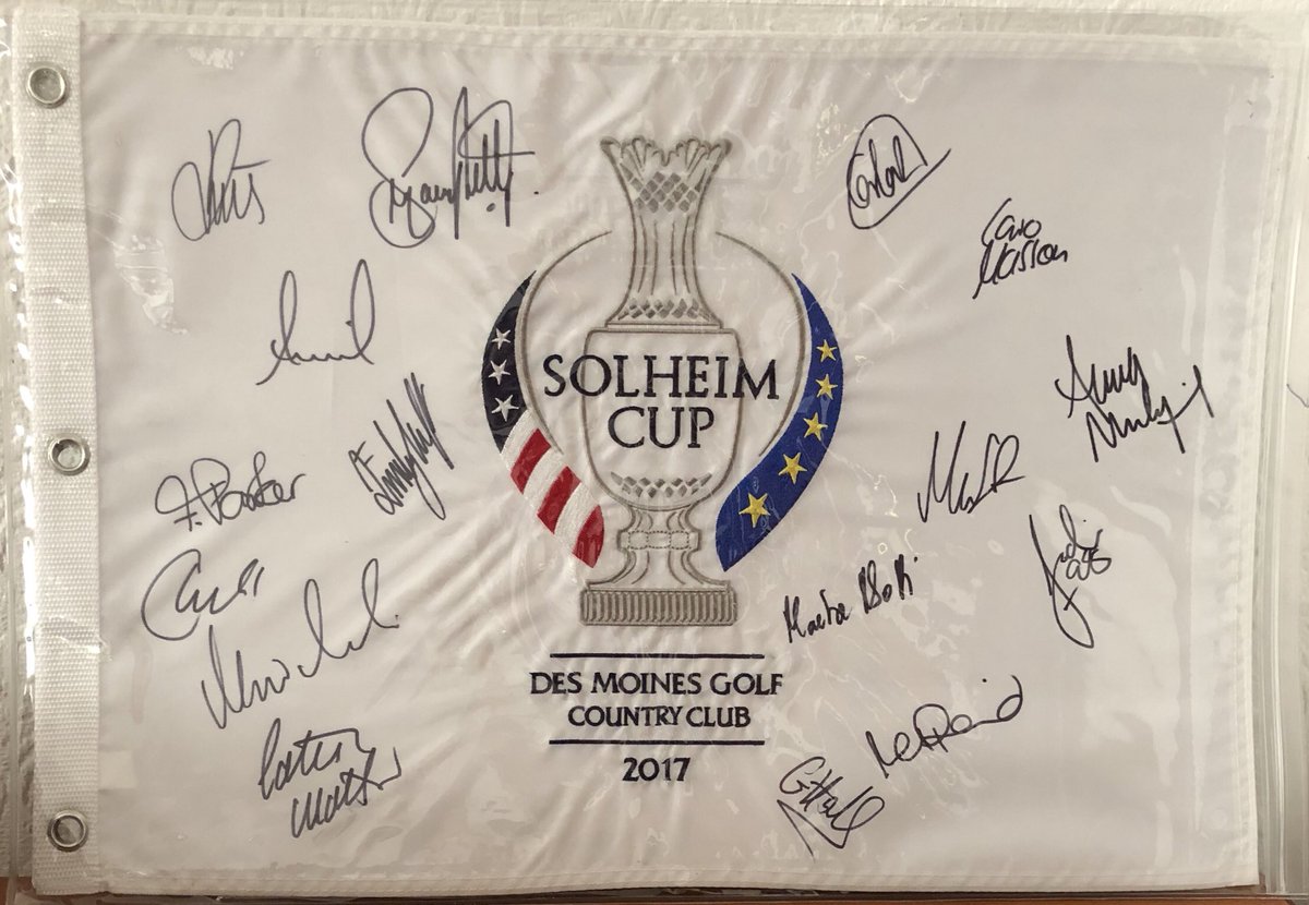 Florentyna Parker (@floryparker) on Twitter photo New Year giveaway 2️⃣0️⃣1️⃣8️⃣
WIN this signed Solheim Cup 2017 flag with all 12 European Players signatures, Captain & Vice Captains!
Retweet and follow <a href="/floryparker/">Florentyna Parker</a> to enter by 11pm New Years Eve.
Winner announced on 01.01.2018!
Good luck ,
Flory 💛💙 New Year giveaway 2️⃣0️⃣1️⃣8️⃣
WIN this signed Solheim Cup 2017 flag with all 12 European Players signatures, Captain & Vice Captains!
Retweet and follow <a href="/floryparker/">Florentyna Parker</a> to enter by 11pm New Years Eve.
Winner announced on 01.01.2018!
Good luck ,
Flory 💛💙