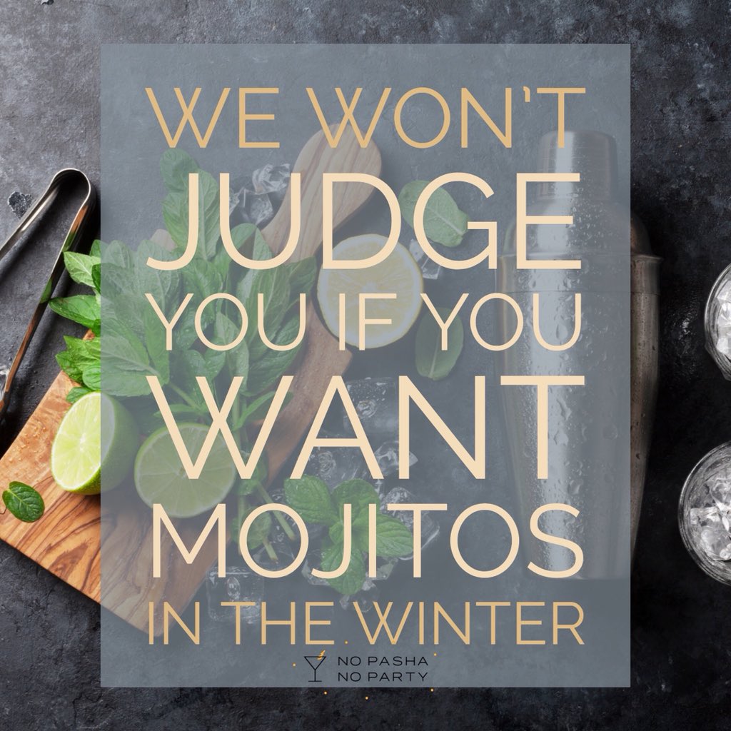 It’s cold as hell in New York, but we still won’t judge you. #newyork #partyplanner #mixologist #rum #mojito #bartender #nycbartender #nycevents