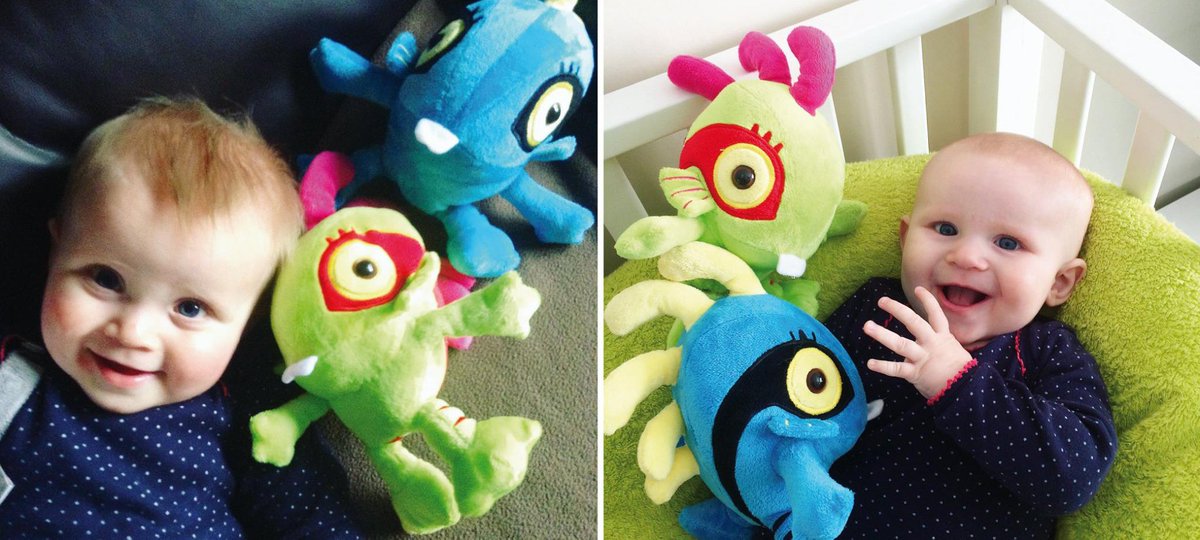 Daughter 1 (at 10 months in 2014), daughter 2 (at 6 months this year). Both cute, both murloc fans <3