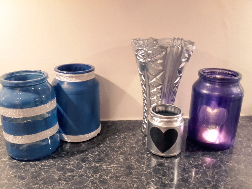Rachael Lewis On Twitter Some Of My Spray Painted Vases Jars