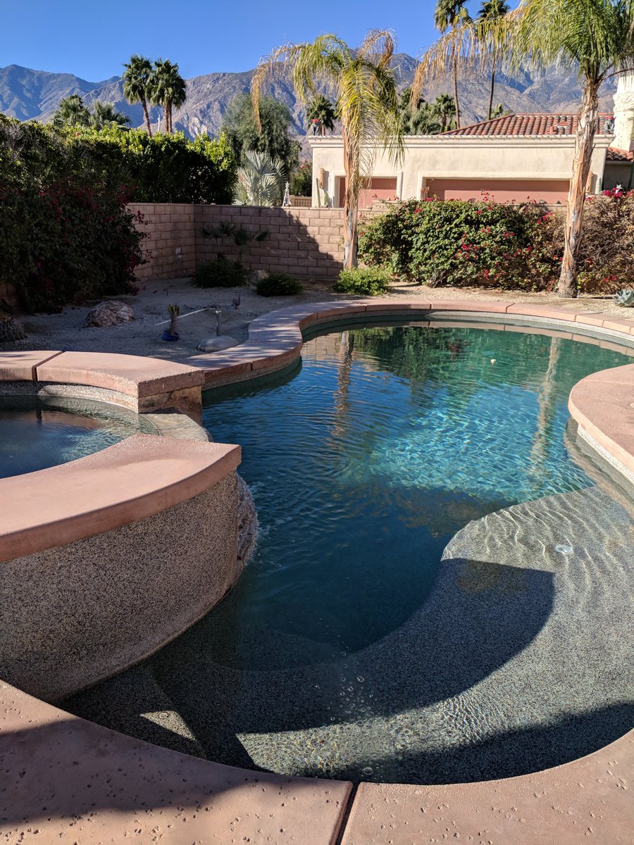 AthenaTri's tweet photo. Humpf. Of course this pool looked a lot bigger in the vacation rental listing. No laps for me. #triathleteproblems https://t.co/Q3DJ6ZCXXn
