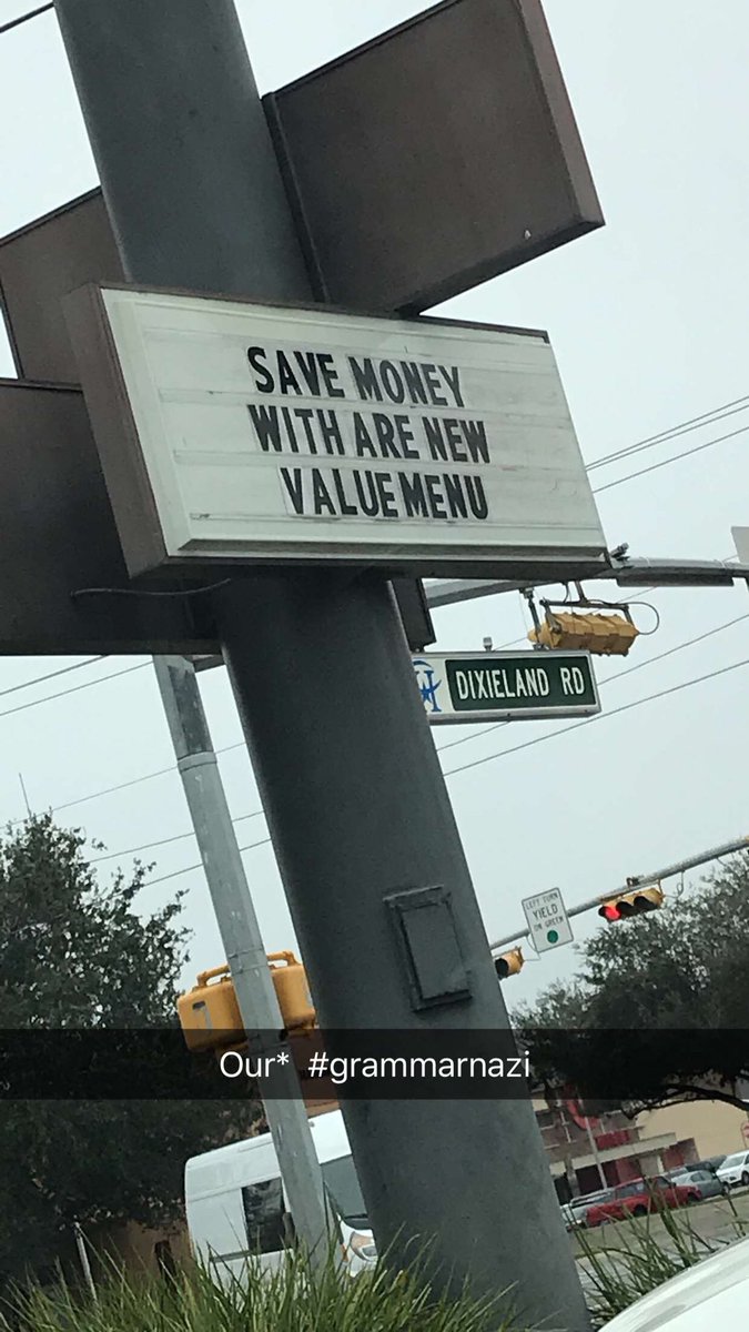 EdgarBa1998's tweet image. So I found this at a nearby McDonald’s #grammarnazi #grammaticallyincorrect