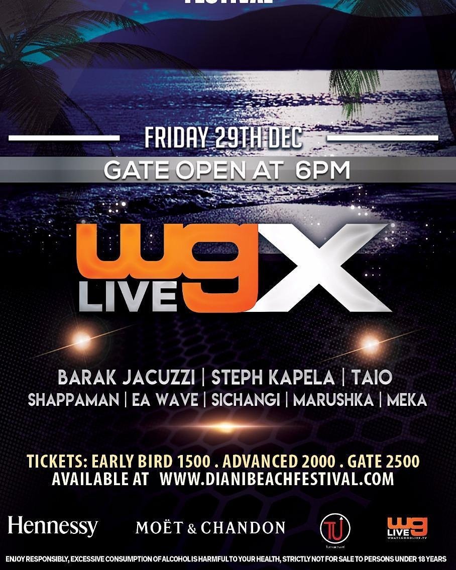 Bhingywilliez_'s tweet photo. some new developments. #WGLX event slated for tomorrow Friday 29th will now cost you KShs 1000 via MPESA number 0726 974 966 Mpesa Name Josphat Keya ( Approved to sell tickets on behalf of What's Good LIVE)
@DianiBeachFest #DBF2017 @WhatsGood_LIVE
Cc @TiloPonder https://t.co/y4mE3sAirz