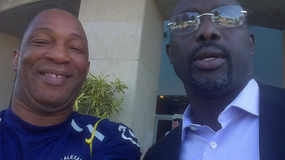 ReneMoriba's tweet photo. George Weah is elected President of Liberia !starr celebrates landslide victory.
Merci Presi Georges ce jour   la (28 Juin 2014) Tu disais : "Presente moi ton neveu Paul Pogba il a un talent fou, je veux juste lui donner deux conseils" Et Voila que  Paul est devenu Pogboom !!!! https://t.co/QWTzvbWJgP