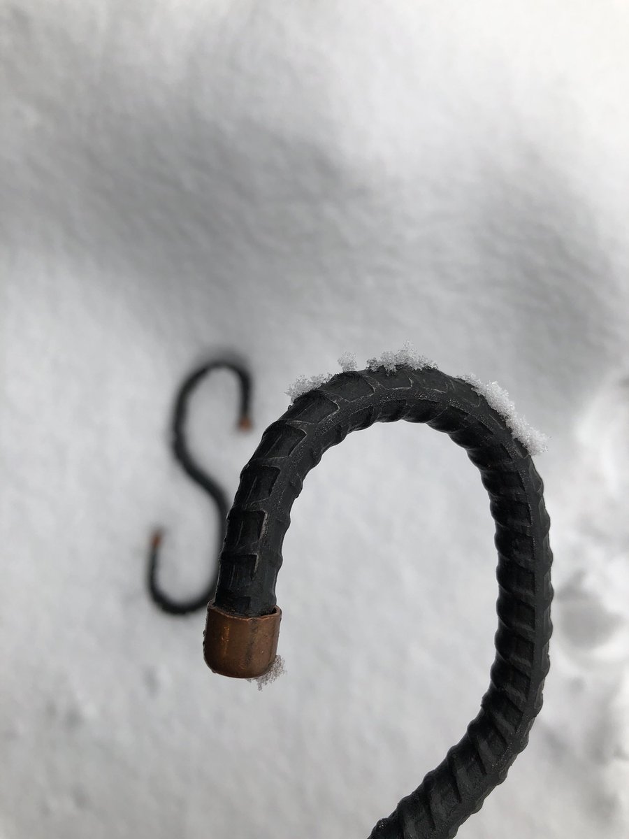 BodeGoods's tweet photo. Our One-Ton Hook is looking frosty, but won’t rust due to the industrial-grade powder coating. https://t.co/SD5PwoWslU
