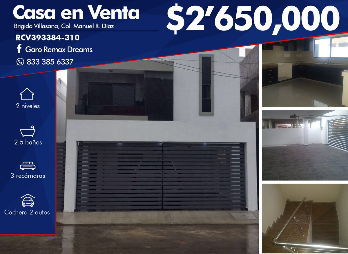 GaroRemaxDreams's tweet photo. Empieza el año con la mejor inversión para ti y tu familia!!  Ven y conoce nuestro amplio portafolio!! Aceptamos todo tipo de créditos.. #Tampico #Mexico #inmobiliaria #Casa #Vueva #Venta #Departamento #RemaxDreams #realestateagents https://t.co/7vBuP96cay