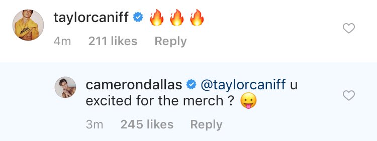 styIesloveIy's tweet photo. CAMS MERCH IS GONNA BE SO 🔥🔥🔥 I CAN’T WAIT @camerondallas https://t.co/9HXr1tSiBP