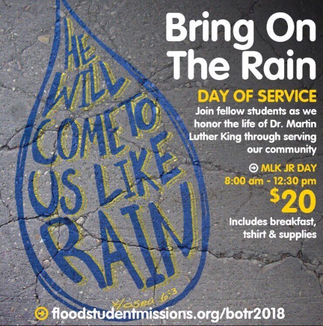servewithflood's tweet photo. Bring on the Rain 2018 is here! Register at https://t.co/Vjg29QW8Fh https://t.co/v3KkbDuis2