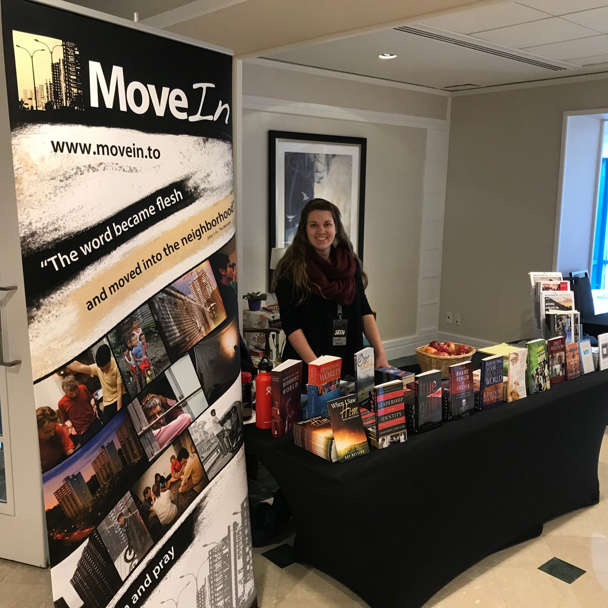 movein's tweet image. All set up at #P2CPLUS!
