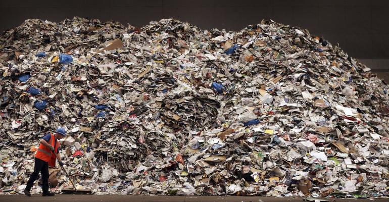 Waste360's tweet image. With #landfill space at a premium and tip fees on the rise, solid #waste professionals are looking at new options to save both money and space: bit.ly/2E8IvGU