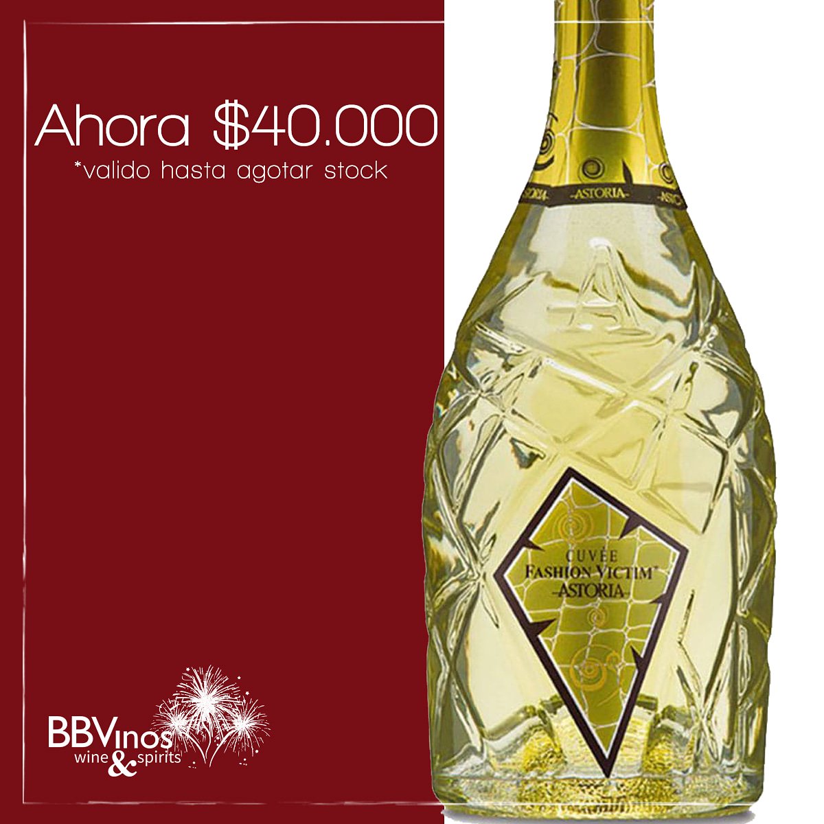 Que no te falte espumante este año nuevo, Astoria, Fashion Victim Cuvee o Rosé de 3 lts! #espumante #añonuevo #astoria