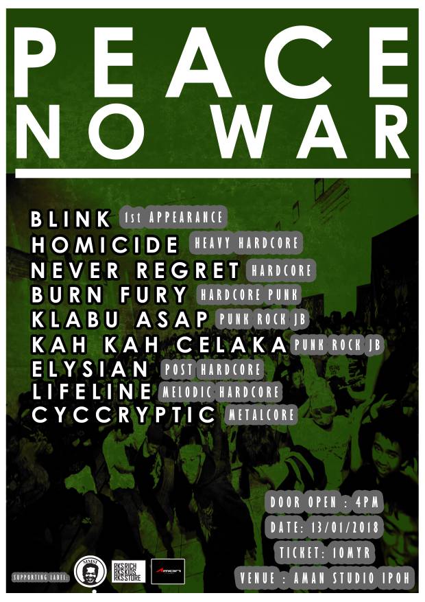 nashriqx's tweet photo. Jom siapa2 free 13.1.2018 kita ke Aman Studio ,Ipoh Perak! 
#Blink #Homicide #NeverRegret #BurnFury #KlabuAsap #KahKahCelaka #Elysian #Lifeline #cycryptic https://t.co/jYMGAdLtTc