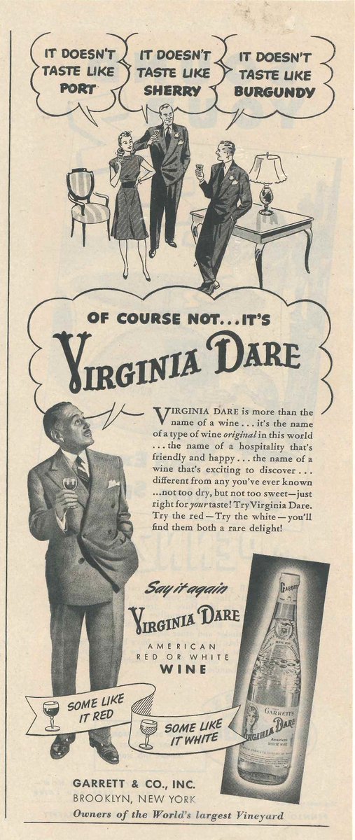 FFCWToo's tweet photo. A taste like no other. It must be Virginia Dare Wine. #bestofitskind 
#sayitagain #since1835 #tbt https://t.co/cYNzX2NiSZ