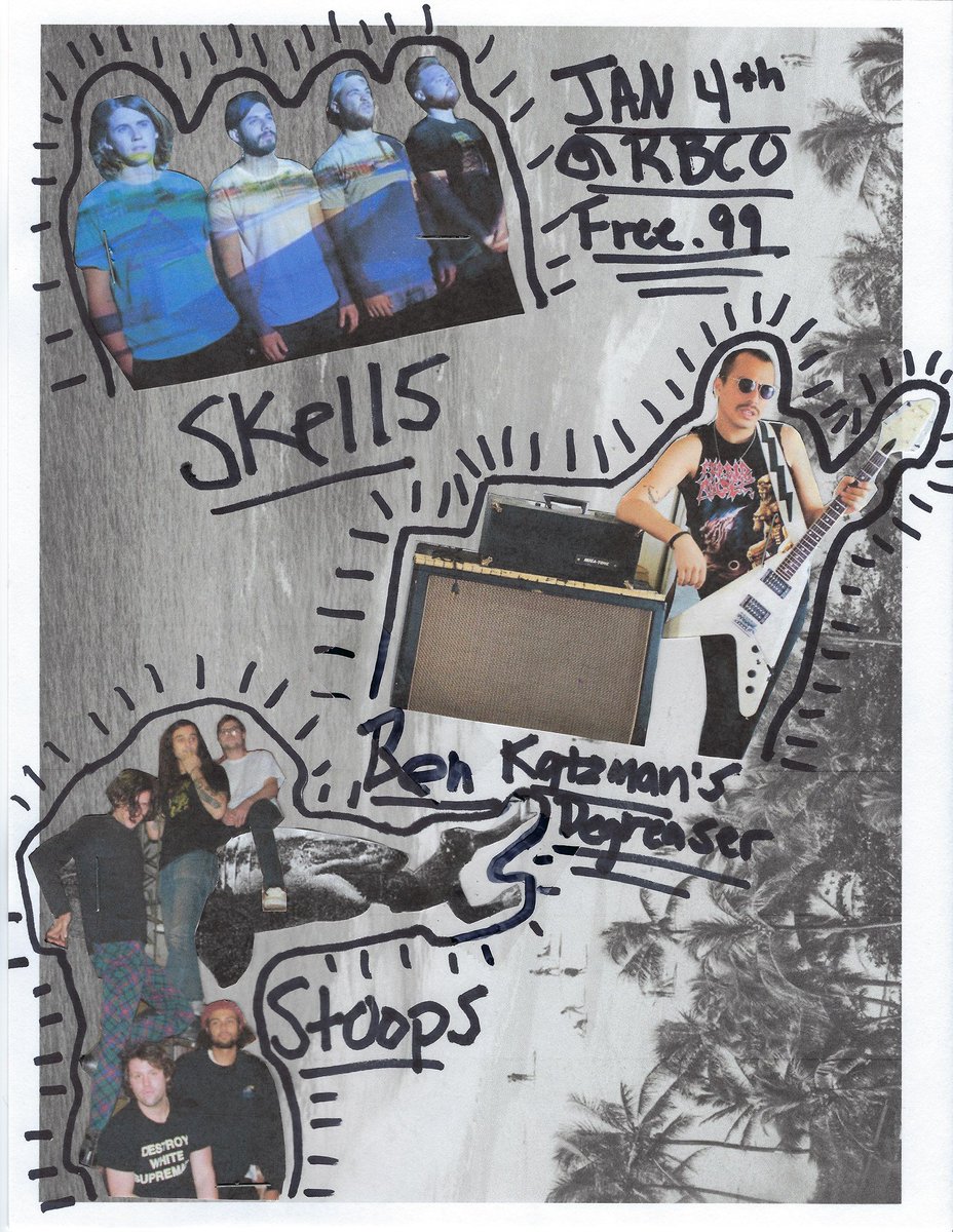 stoopstheband's tweet photo. First gig of 2018 is coming up! https://t.co/yfUwXFjqud https://t.co/o6oTndeMM6