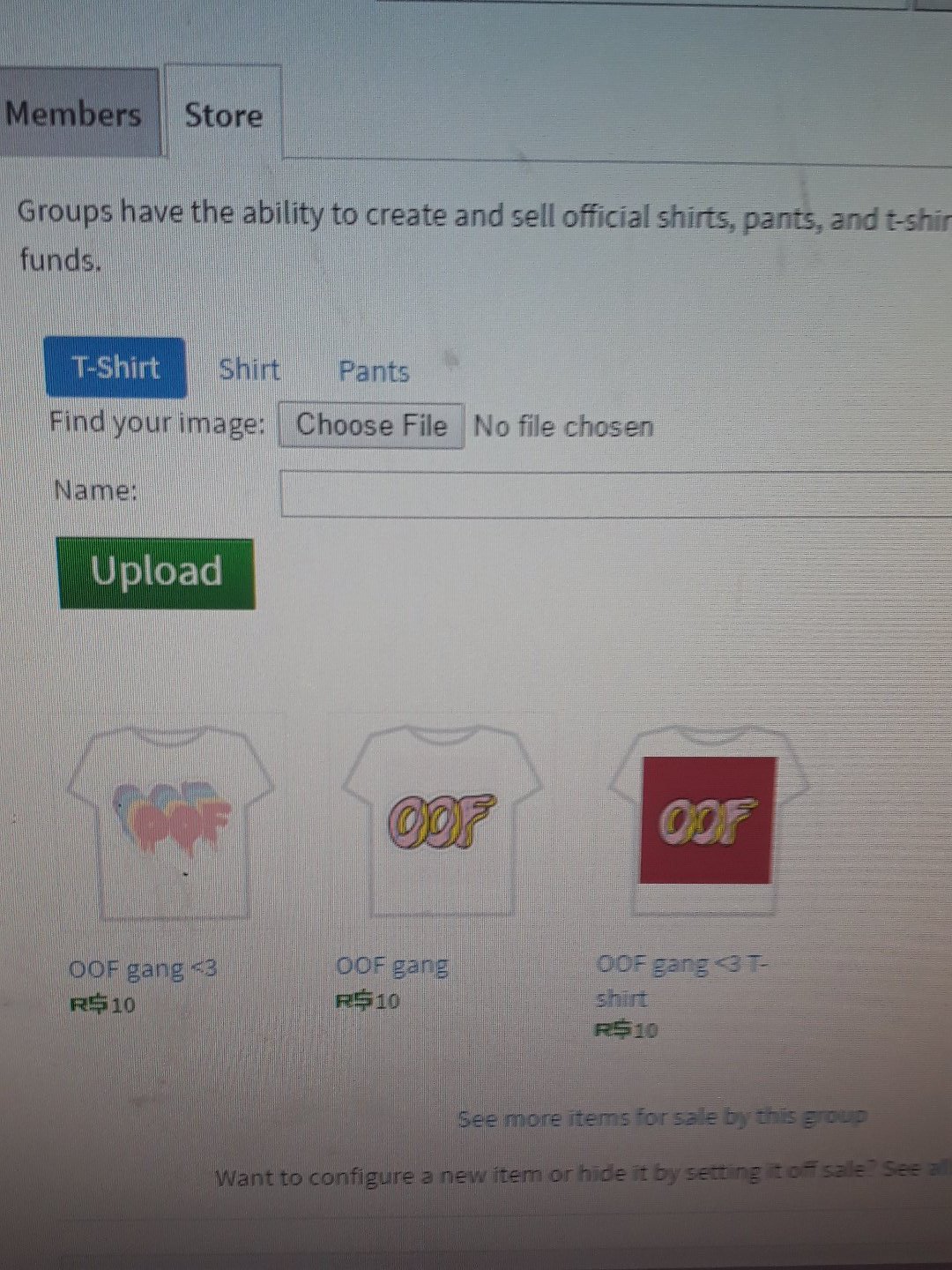 how to add t shirts to your group roblox