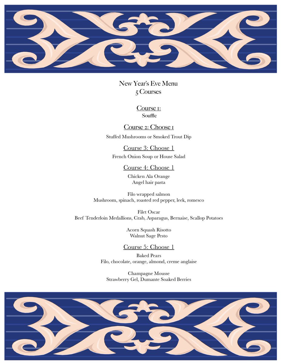 Have NYE Dinner with us before you go party it up. We have a great dinner menu. Book with us at exploretock.com . #NYEKC <a href="/dnakcmo/">KC Downtown Neighborhood Association</a> <a href="/kcstreetcar/">KC Streetcar 🚊💙</a> <a href="/DTLivingKC/">Downtown Living KC</a>