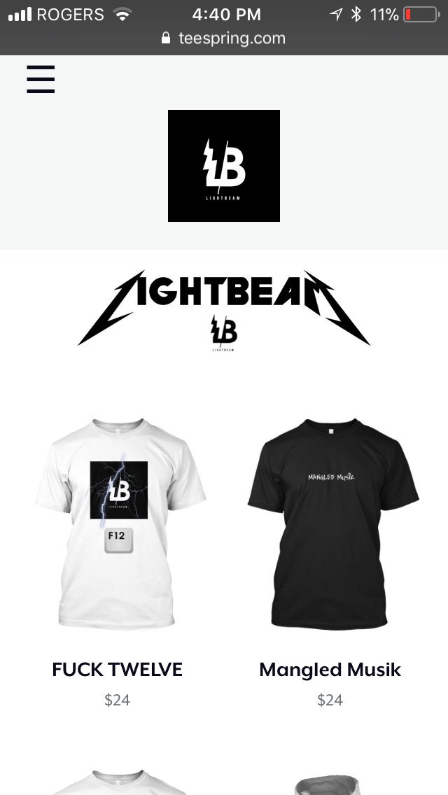 Bmelnickk's tweet photo. LIGHTBEAM Merchandise NOW AVAILABLE ONLINE @ 😈🌊 https://t.co/TYSEK8V5av #LIGHTBEAM #MangledMusik https://t.co/SCBnWtQ6db