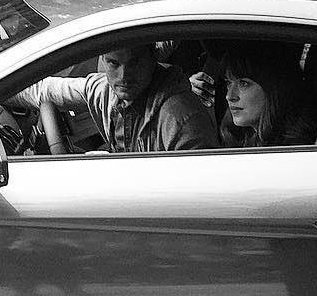 DakotaJ_360's tweet photo. BTS Fifty Shades Freed photo of Dakota and Jamie in the Audi R8 🙌 "Happy Birthday @foleyfilm #TBT #FSF #JamieFoley #DakotaJohnson #JamieDornan #PaulBarry #EricaFabs" (Via @E_L_James on IG) https://t.co/MJOg9qUm08