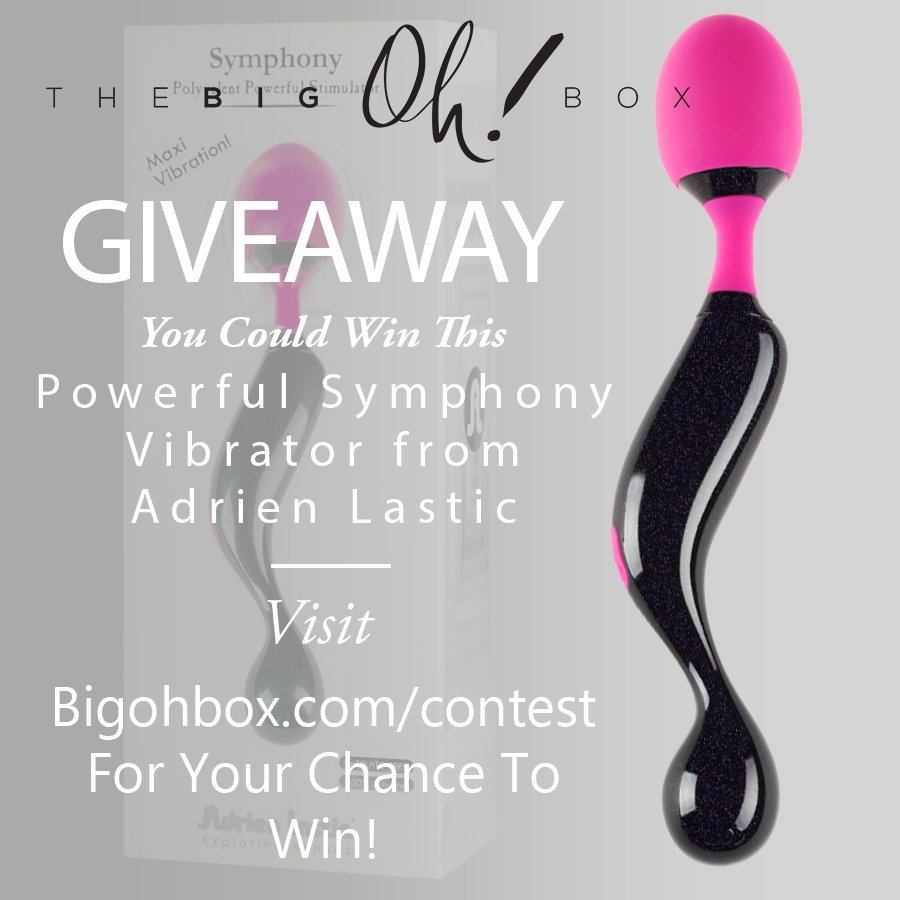 bigohbox's tweet photo. Visit https://t.co/Avp2iFpzad and enter for your chance to win an Adrien Lastic Symphony Wand. This ultra powerful wand has three different speeds, a soft silicone tip, and is designed to be incredibly quiet. #contest #pleasureproduct #giveaway #giftsfordays #sextoys #bigoh https://t.co/MnriWNQ1Oy