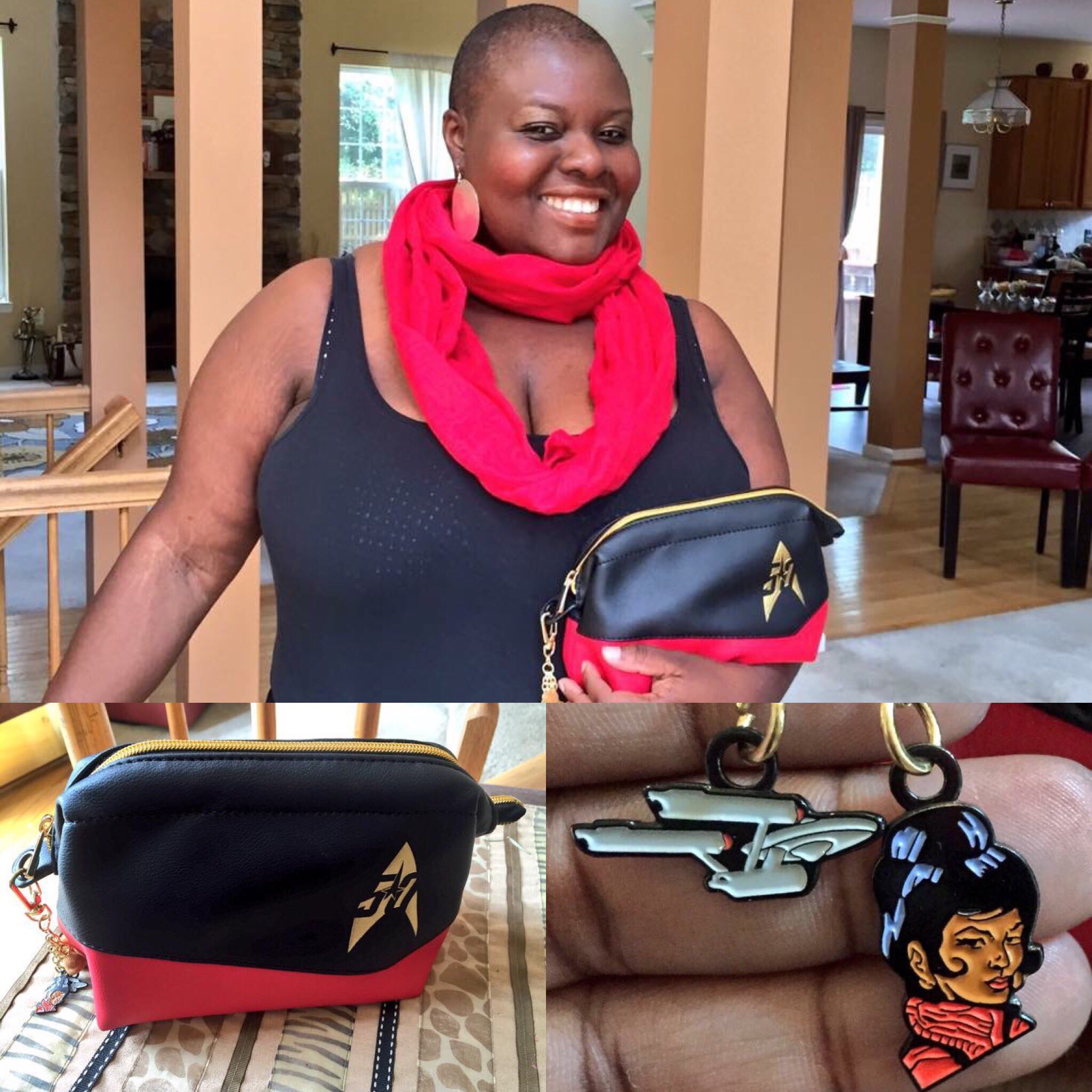  Summer 2016. Rocking my clutch featuring Nyota Uhura. Happy 85th Birthday to Nichelle Nichols! 