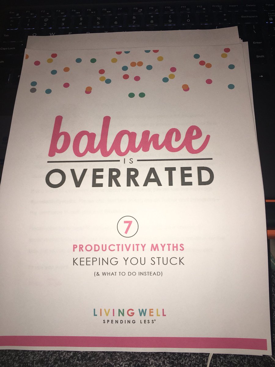 ZellBeing's tweet photo. Learning about how #BalanceIsOverrated with @RuthSoukup #productivitymyths #bwe2017 https://t.co/j4Pk1pUwvA https://t.co/qymsagOZ8w