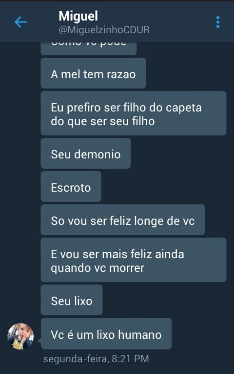 SR_Monteiros's tweet photo. @MiguelzinhoCDUR tem Razão eu sou um Demônio mesmo, kkk nunca fui seu pai garoto vê se inchegar https://t.co/2UXT5lmQoS