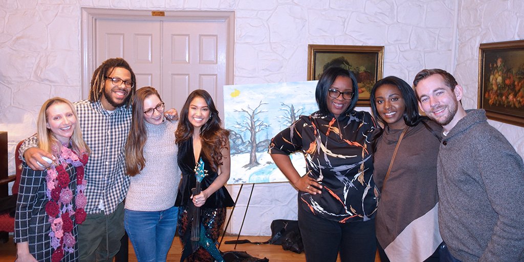 Thank you to all who came out to our first #Millsummit #ArtShots happy hour &amp; a big thank you to <a href="/TerranceVannArt/">Terrance Vann</a> &amp; <a href="/graceotleymusic/">Grace Otley</a> &amp; our hosts <a href="/UniversityWhist/">University&WhistClub</a> ! We look forward to 2018! #HappyNewYear