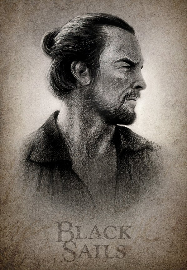 MeduZZa13's tweet photo. Final artwork in this year dedicated to one of the best TV shows ever #BlackSails #captainFlint @TobyStephensInV @TribeofToby @BlkSailsBrethrn https://t.co/OS0Rwxvhen