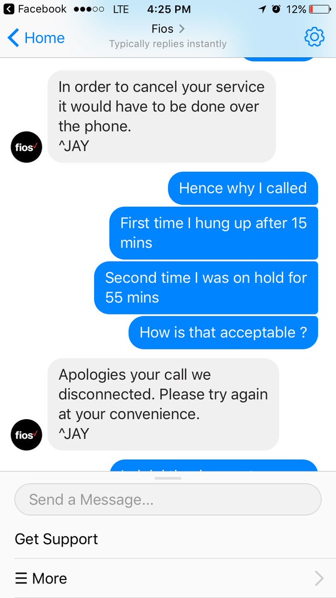 bcummins24's tweet photo. @verizon I was on hold the first time I called for 15 mins so I hung up and thought I'd try again later. Called back later, 15 mins passed again, I thought 5 more minutes. Well after 55 minutes I FINALLY.... hung up because I still didn't speak to anyone!! Awful customer service! https://t.co/O83D4qIj0R