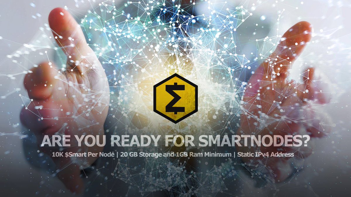 Decentralizd's tweet photo. ARE YOU READY FOR #SMARTNODES?? BECAUSE I AM!  

Be $Smart, DYOR on #SmartCash and you will see the value for yourself. Visit https://t.co/EfRGgeVgOF to learn more!

#bitcoin $btc #btc #blockchain #cryptocurrencies #dash $dash #zerocoin https://t.co/Sa1XATF5FD