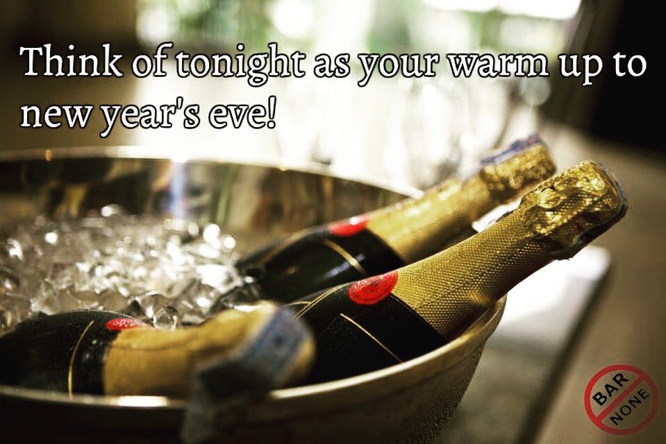 BarNoneNYC's tweet image. Don’t pop your cork just yet! You’re gonna need to warm up to the mother of all nights. So start your pre-game tonight with us! Trivia at 7pm and live DJ at 10
$3 Bud cans
$5 Natty Tallboys
$6 Well drinks
$7 Bud can &amp;amp; shot of Jack
$7 Bud Lt pitchers
#LetsStartTheWeekendTonight