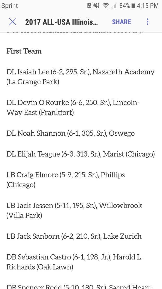 CraigElmore_25's tweet photo. Made first team All USA💪⚡#AGENTUNO https://t.co/ueSfnLpSBm