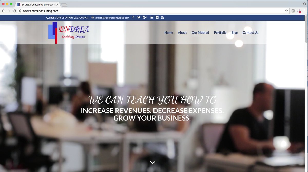 skycloudIT's tweet image. Endrea Consulting's new custom website has been launched! Built from the ground up with everything the client desired!  Click to check it out! ow.ly/8U9G30htytR  #marketing #websitedesign #smallbusinessmarketing