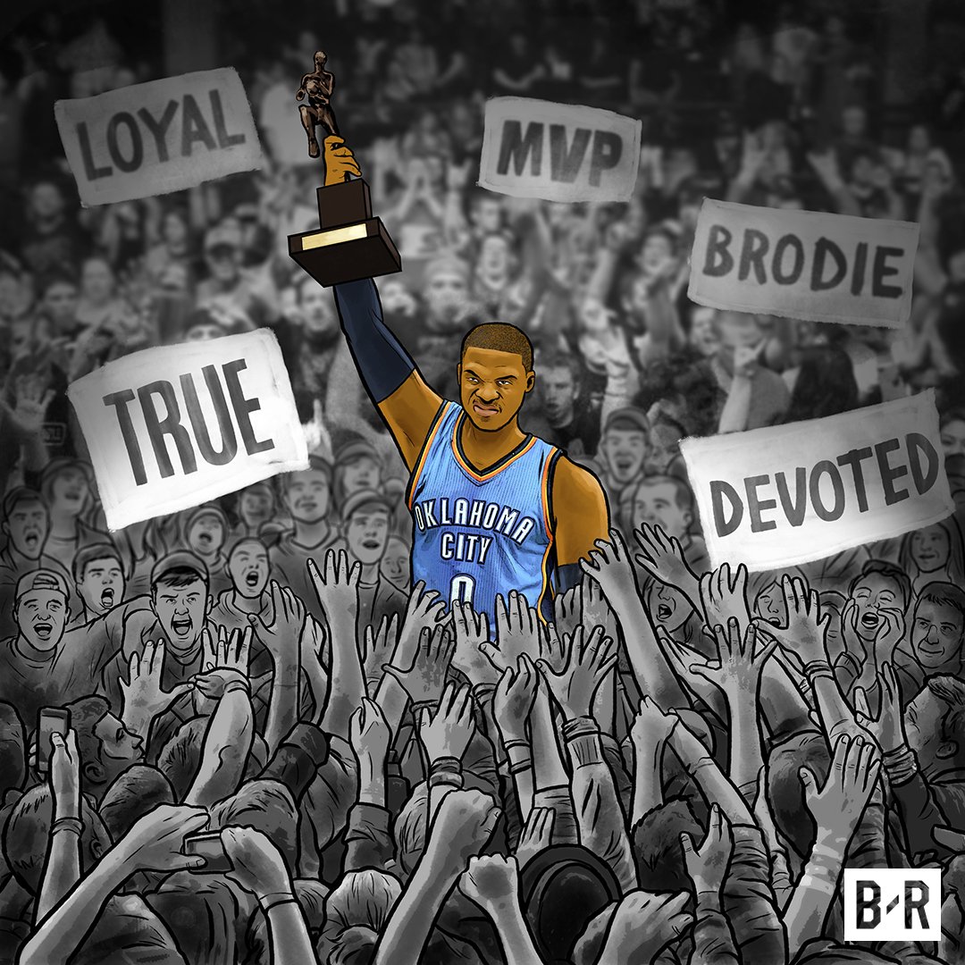 Russ took home the 2017 MVP trophy #BRBestOf2017