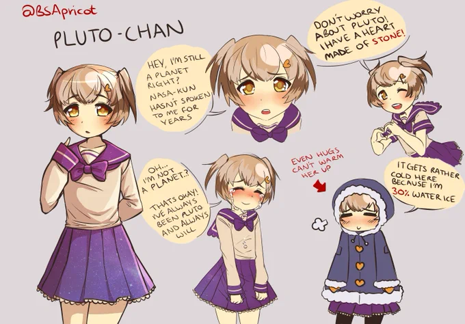 Here's Pluto chan! make sure to protecc this one! 