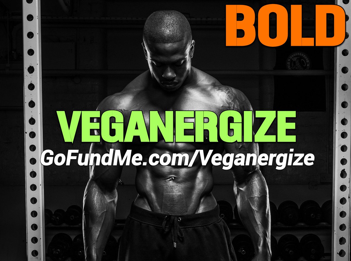 Veganergize_TV's tweet photo. #Be #Bold #BeStrong... #Veganergize with #premium #Vegan #nutrition! Be a #Hero and make a donation to help Veganergize get off the ground here: https://t.co/UPfKPsCVS0 #CleanEating #plantbased #protein #VeganFitness for #Veganuary and #NewYearsResolutions to #aim for! https://t.co/ahZE4CRb9G