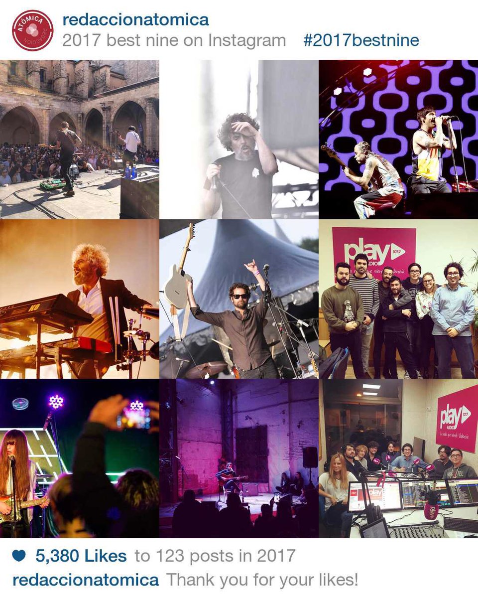 El 2017 de Redacción Atómica en IG #2017bestnine 📸