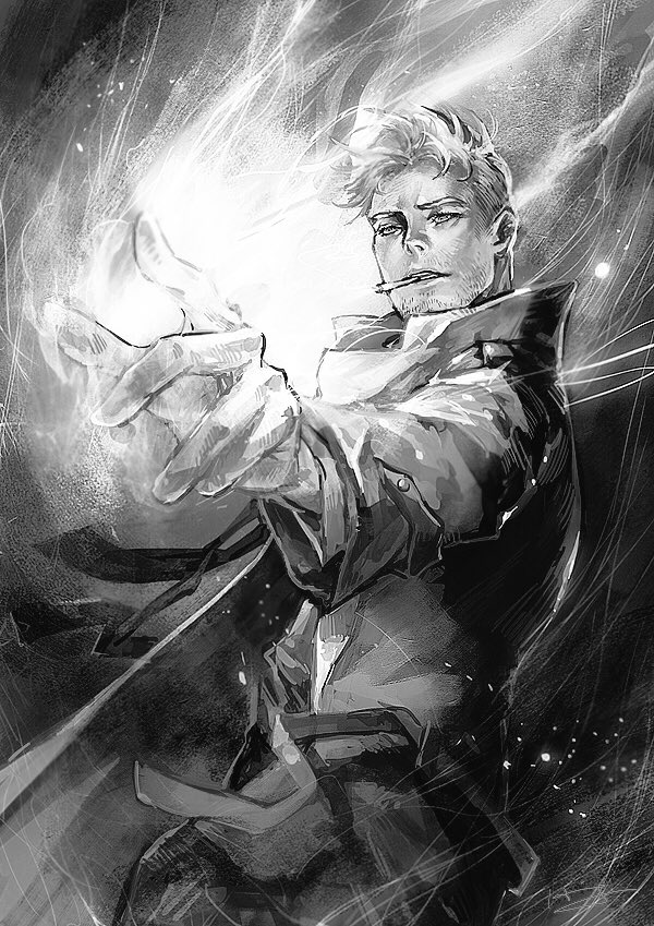 bestofjohnc's tweet image. Constantine art by user haining-art on deviantart.