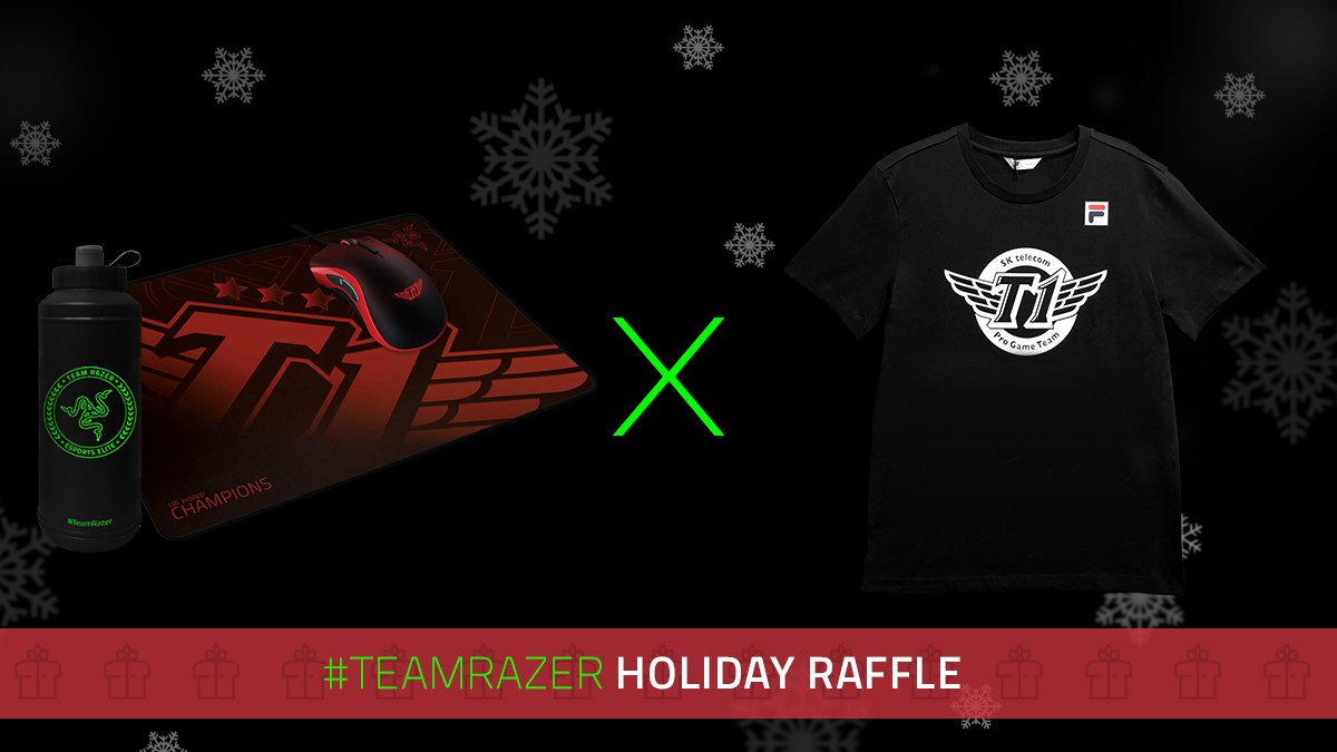 Our final giveaway of the year! Shoutout to the legends @sktelecom_t1: rzr.to/sktt17 #TeamRazer