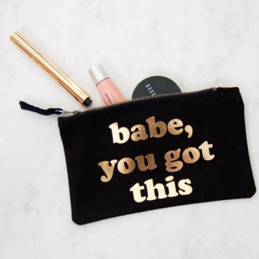bouf's tweet photo. Add some glam with our makeup bags! Add your own message or name - they make the perfect gift, or just treat yourself! Shop our bio link! #perfectpresent #gifts #personalised #personalisedgifts #makeup #makeupbag #glamour #treatyourself #makeupfans #lovemakeup #giftsforher https://t.co/hxCWdsO25k