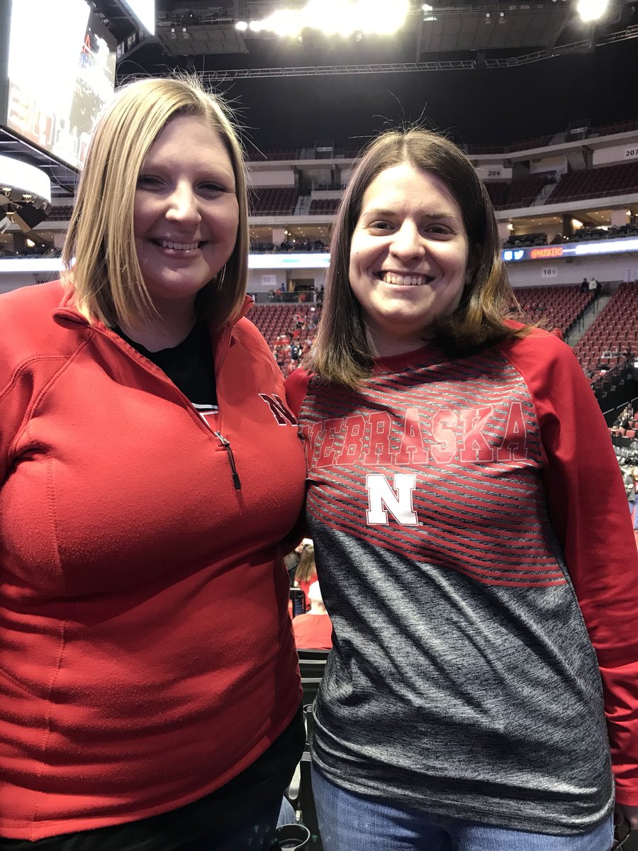hstrope's tweet photo. #huskers WBB 🏀🏀 game with my friend of 14 years, catching up tonight and cheering on the #huskers @msmejdir https://t.co/tsarzzNlk8